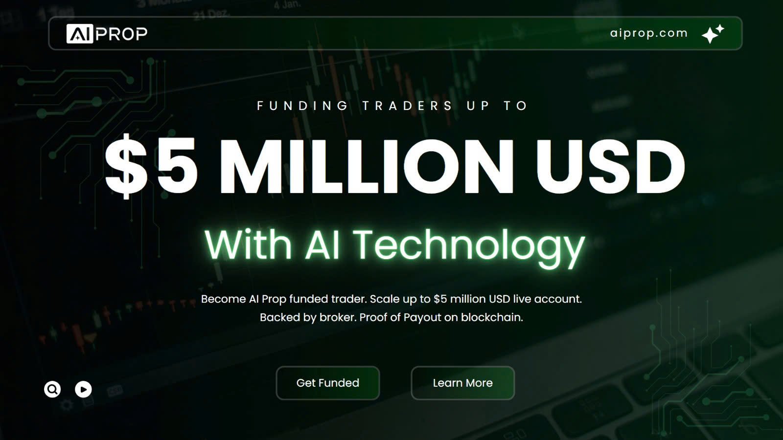 AI Prop - Top AI-Powered Prop Firm Backed by Blockchain and $5M Capital  Growth Plan