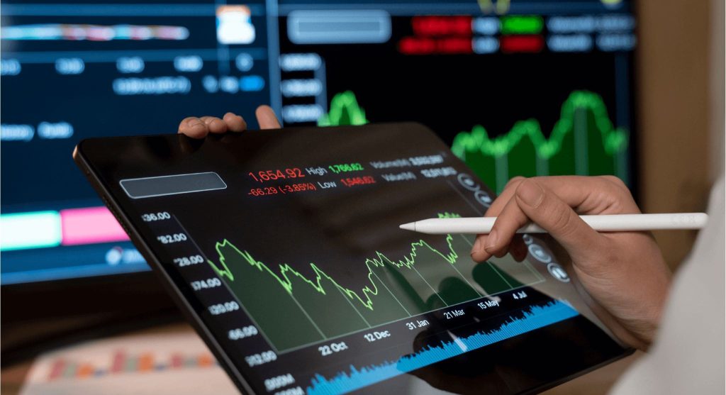 Phân tích biểu đồ giao dịch — tài khoản trade quỹ