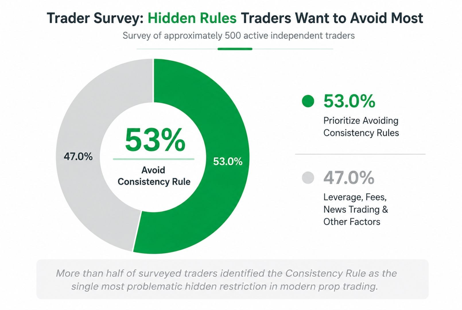 Figure 2: Trader Survey: Hidden Rules, Traders Want to Avoid most